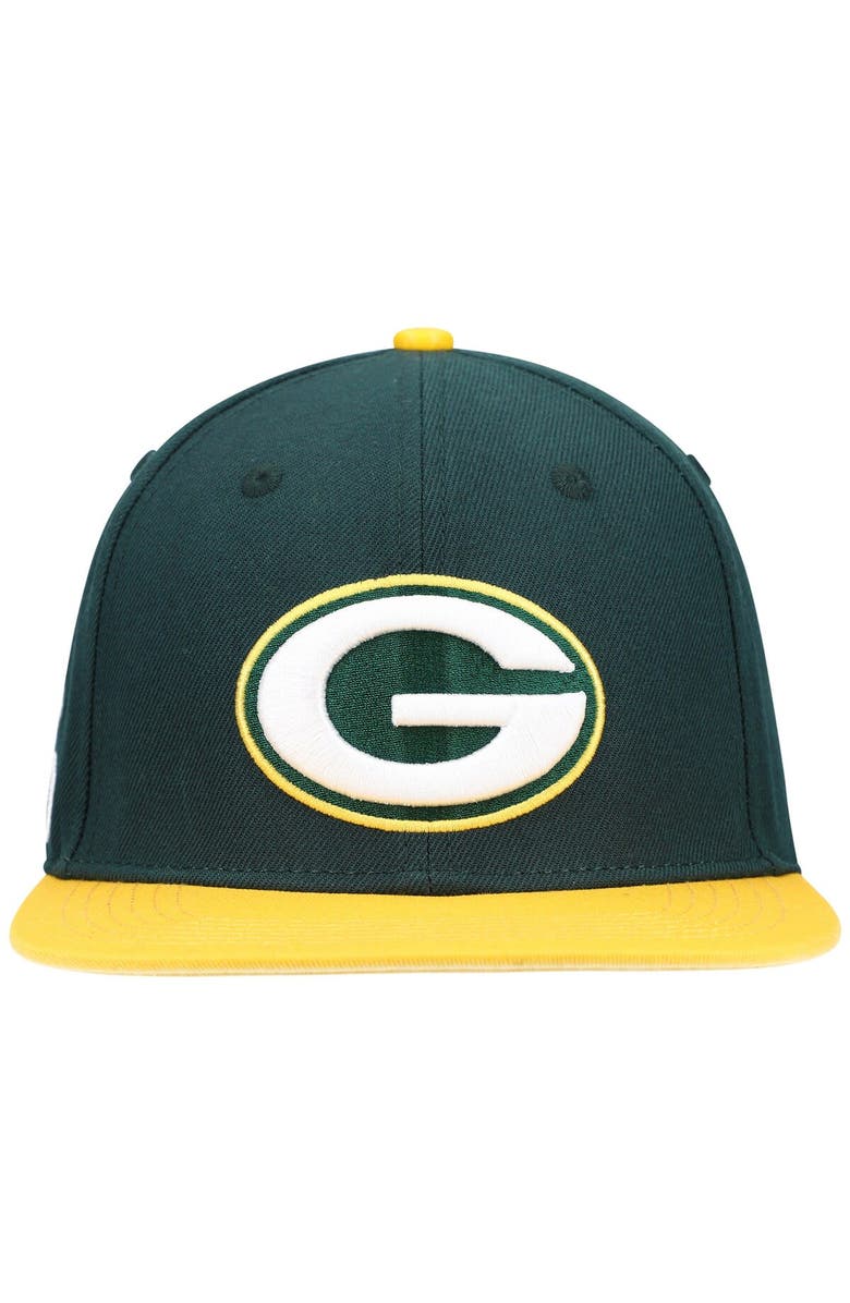 PRO STANDARD Men's Pro Standard Green/Gold Green Bay Packers 2Tone Snapback Hat, Alternate, color,