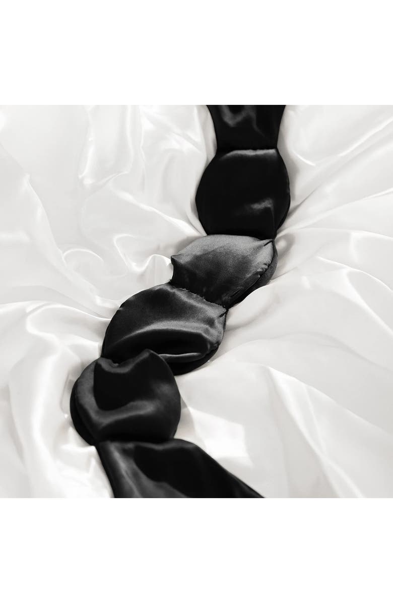 NODPOD Silk & Velvet Weighted Sleep Mask, Alternate, color, Noir