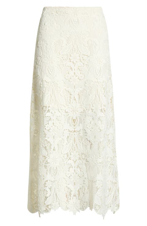 Floral Lace Maxi Skirt