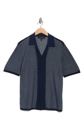 Rag & Bone Harvey Knit Camp Shirt