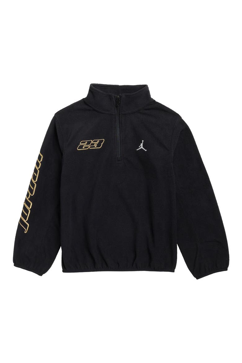 Kids' Mountainside Polar Fleece Half Zip Pullover, Main, color, BLACK