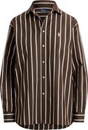 Polo Ralph Lauren Relaxed Fit Stripe Cotton Button-Up Shirt