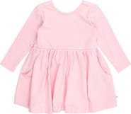 RuffleButts Knit Long Sleeve Twirl Dress