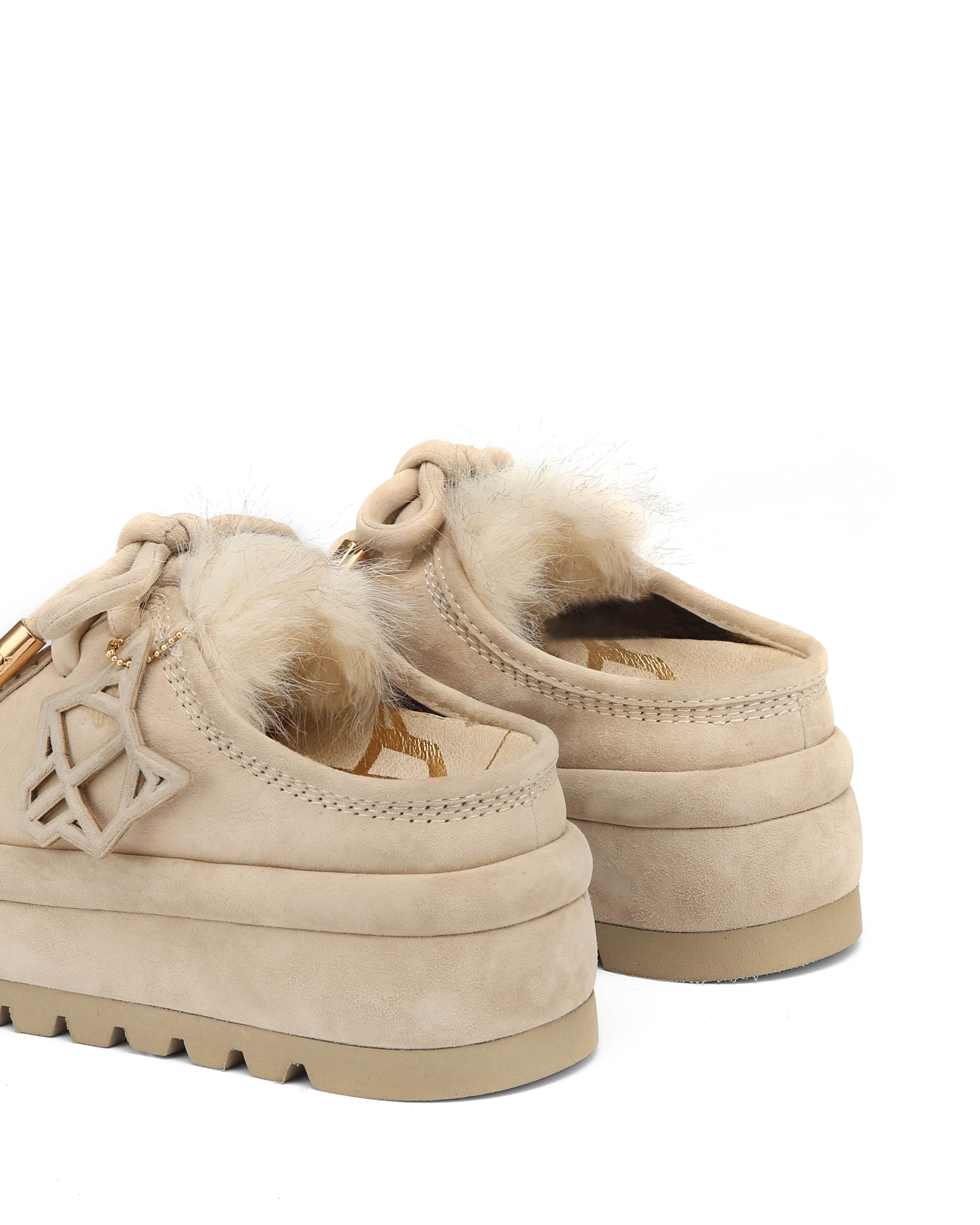 Naked Wolfe Blizzard Suede Slip-On, Alternate, color, Ice
