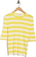 Longchamp Stripe Ribbed Pullover Sweater