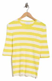 Longchamp Stripe Ribbed Pullover Sweater