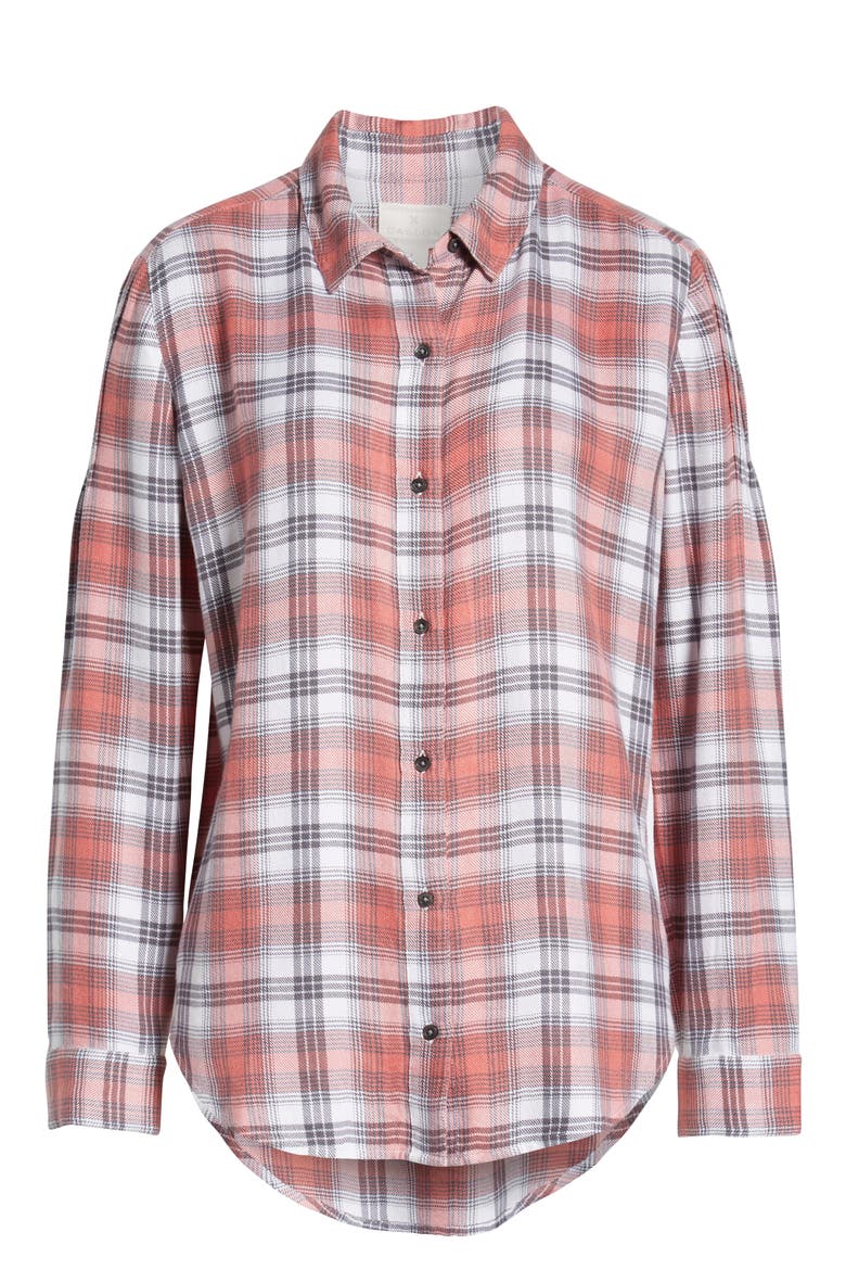 Plaid Shirt, Alternate, color, BLACK PINK DARK SHADOW PLAID