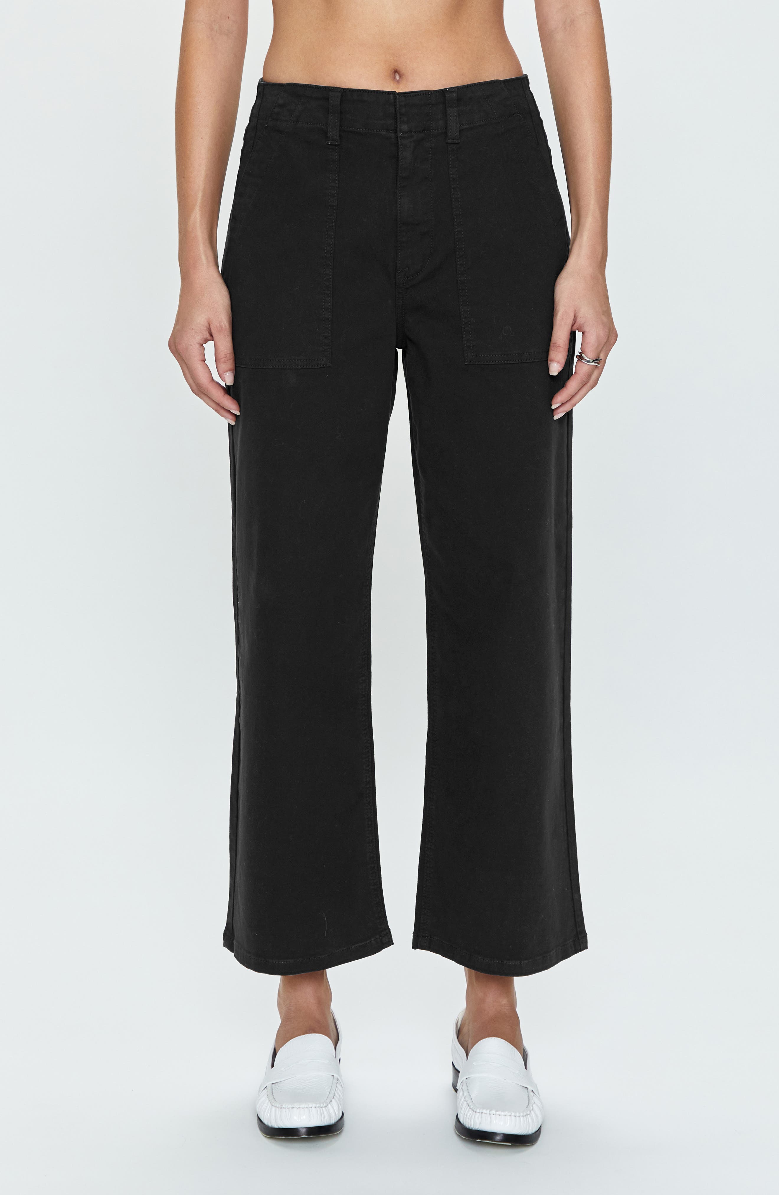 Pistola Sophia Stretch Cotton Ankle Wide Leg Pants