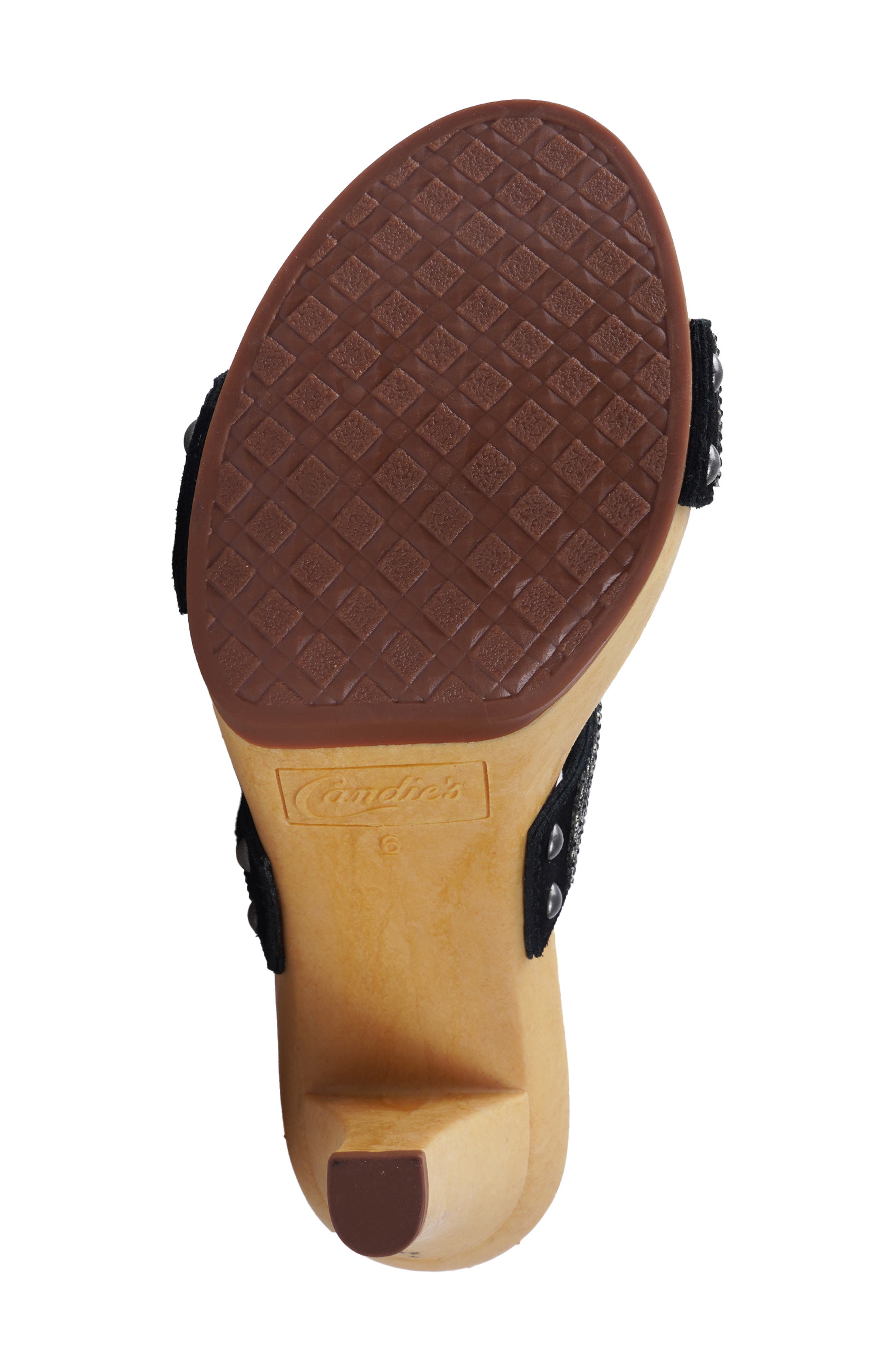 Candie
s Genesys Platform Slide Sandal, Alternate, color, Black Sequin