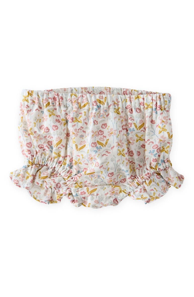 Pehr Ruffle Organic Cotton Bloomers, Main, color, Floret