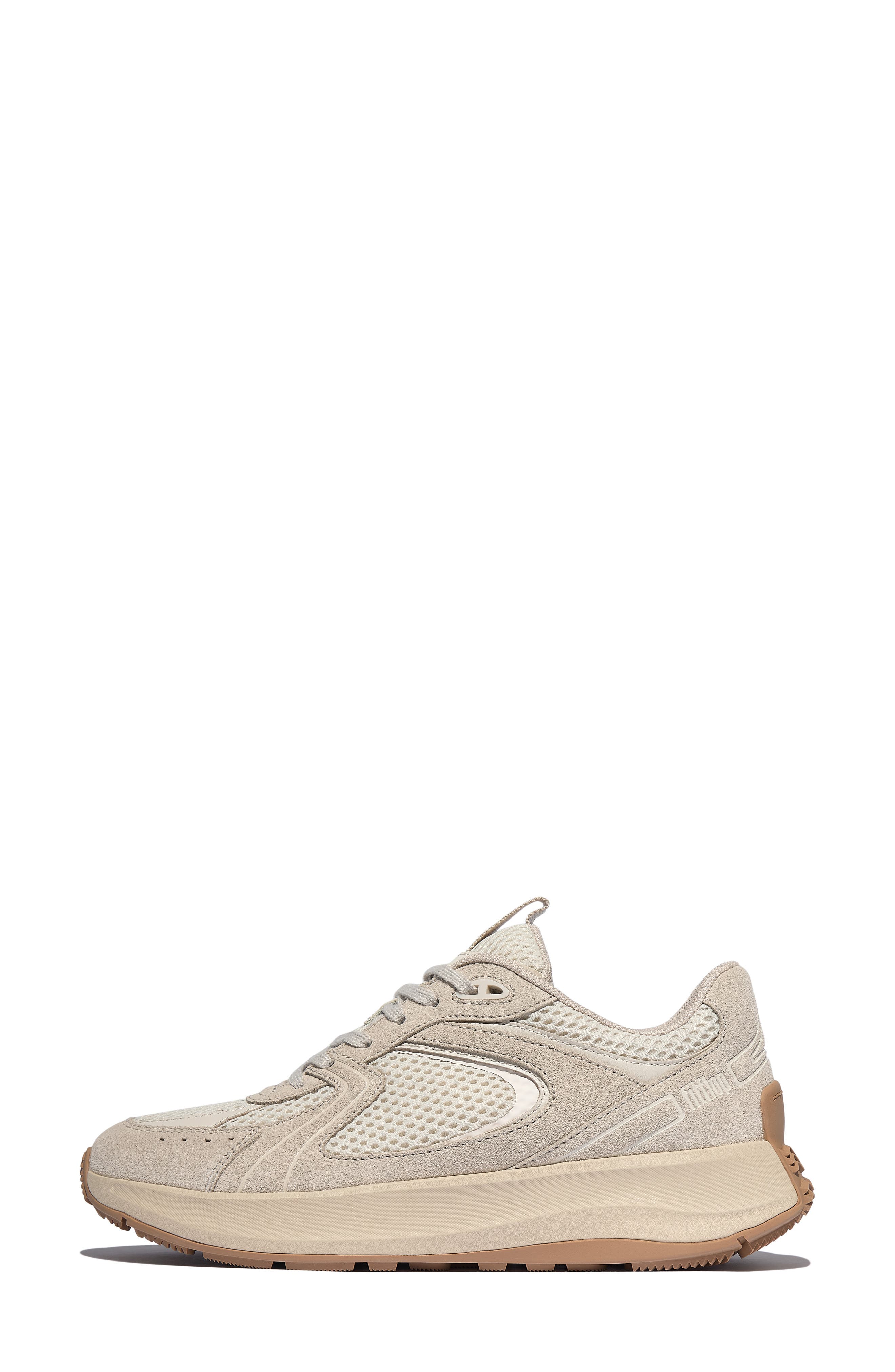 FitFlop F-Mode Flow Platform Sneaker, Alternate, color, Stone Beige/ Paris Beige