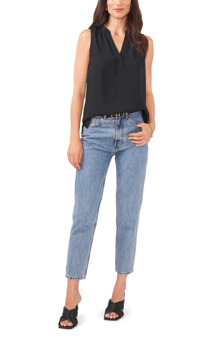 Vince Camuto V-Neck Sleeveless Blouse, Alternate, color,