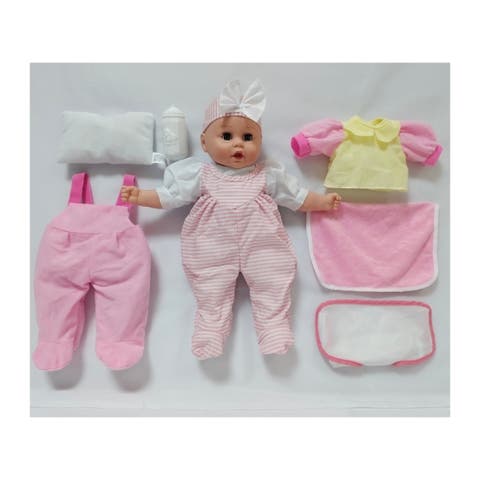 16" Soft Baby Doll Playset