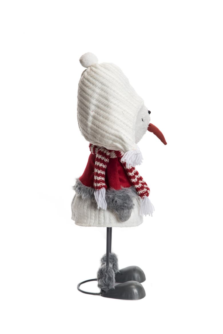 Bobble Christmas Snowgirl Tall, Alternate, color, White