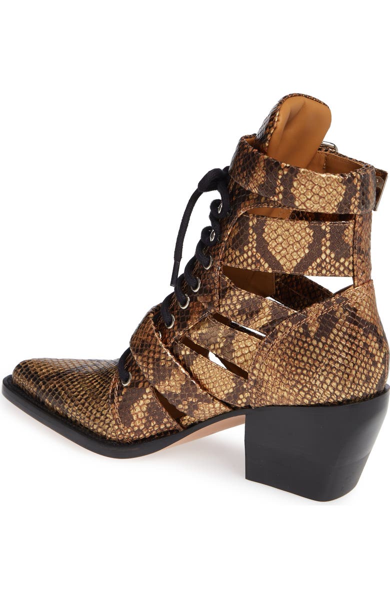 Chloé Rylee Pointy Toe Cage Boot, Alternate, color,