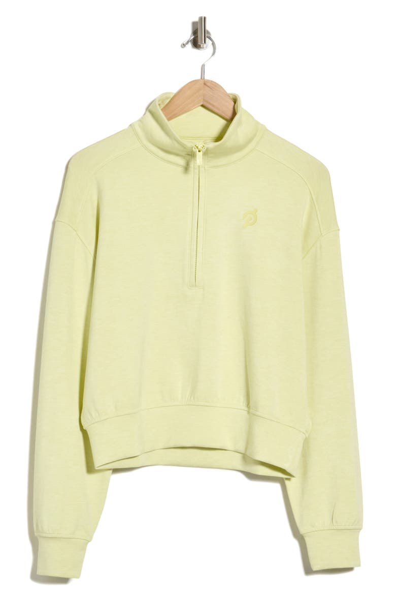 Overnight Trip Quarter Zip Pullover, Alternate, color, HEATHER LIMEADE