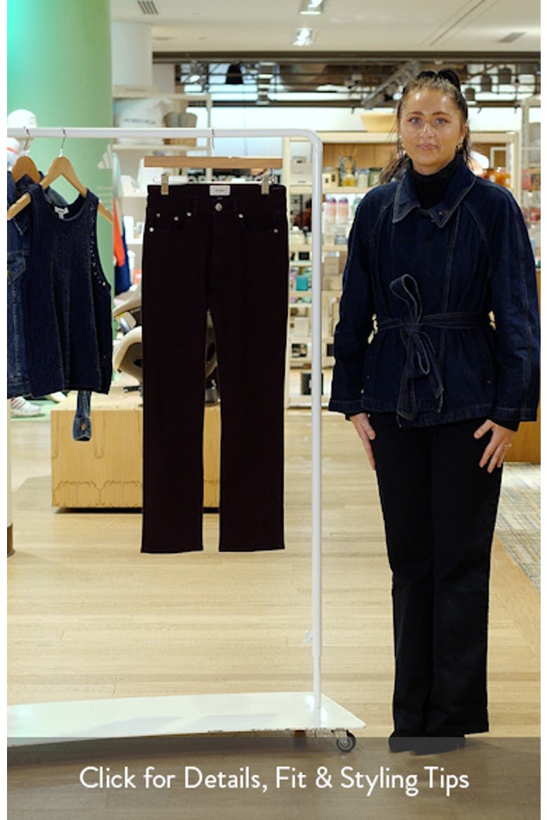 Mara Instasculpt™ Mid Rise Ankle Straight Leg Jeans video