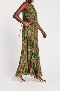 Slim Pleated Maxi Dress - image 2