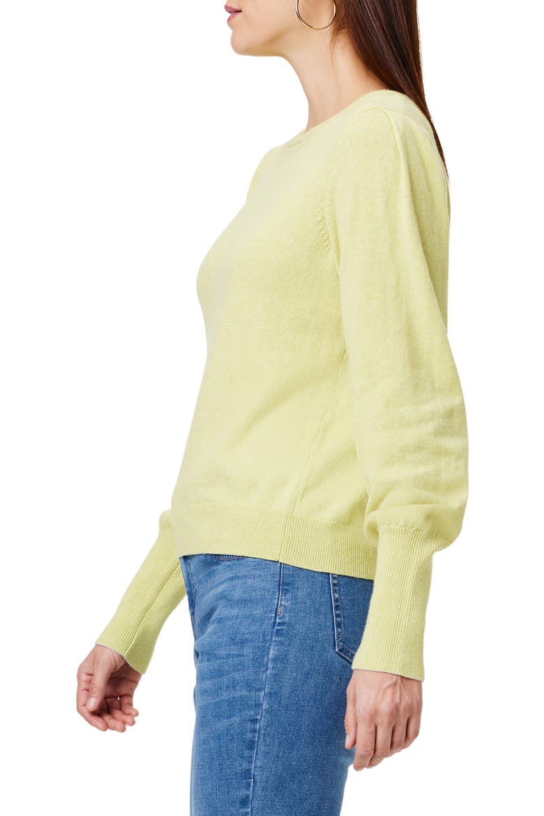 Femme Extended Cuff Long Sleeve Cotton Blend Sweater, Alternate, color, CITRUS