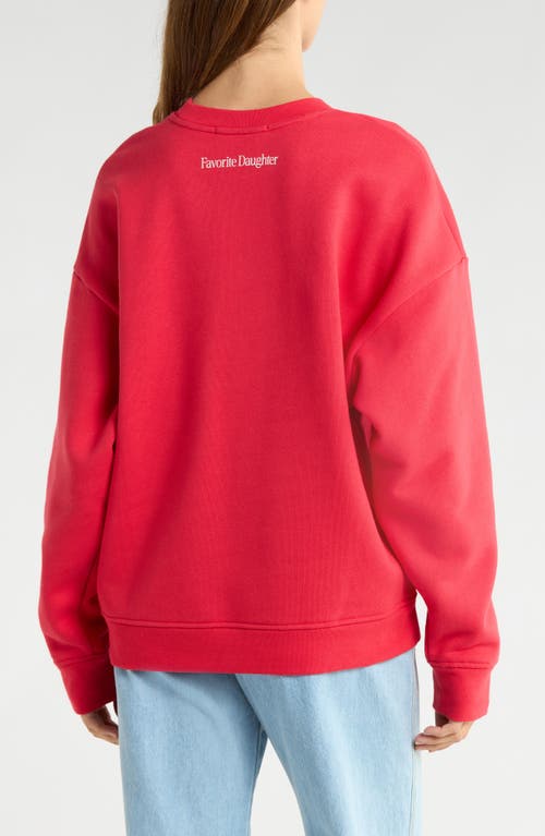 Favorite Daughter The Go Sports Sweatshirt In Red