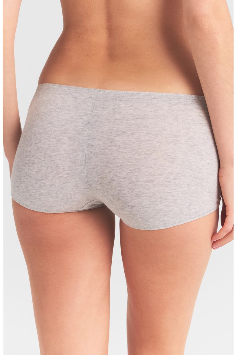 Everyday Cotton Boyshorts, Alternate, color, LIGHT HEATHER GREY