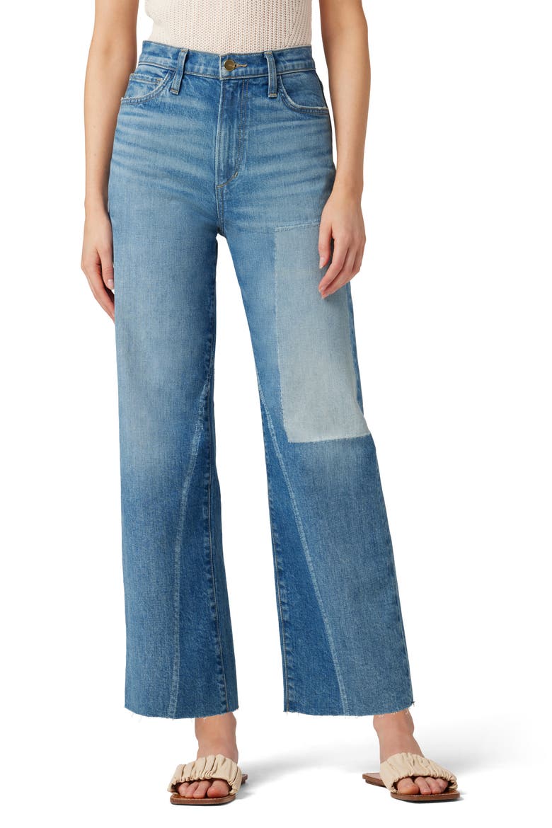 The Blake Rip & Repair High Waist Ankle Wide Leg Jeans, Main, color, ALL GOOD