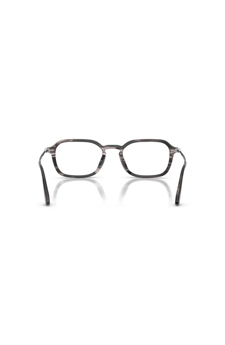 Persol 52mm Rectangle optical glasses, Alternate, color, Grey
