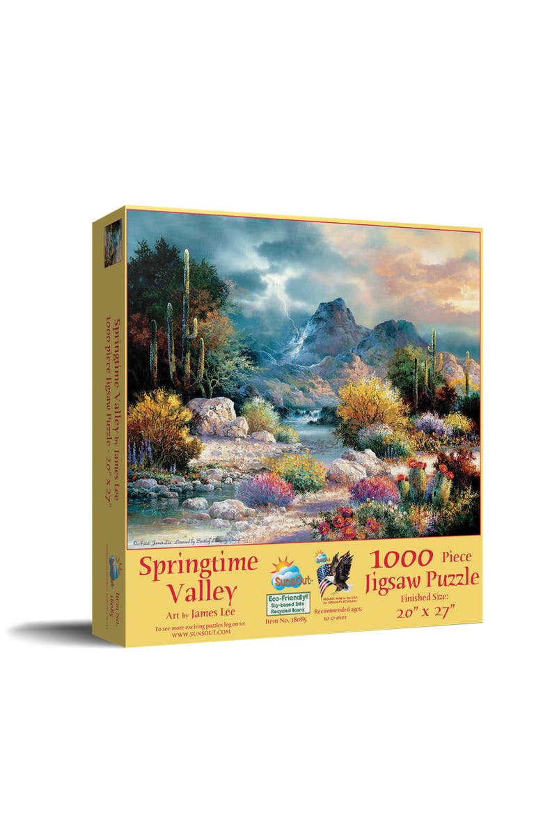 Sunsout Springtime Valley 1000 piece Jigsaw Puzzle for Adults, Main, color, Multicolor