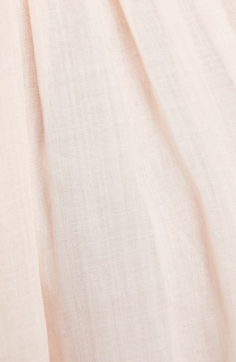 Chloé Ruched Ruffle Voile Midi Dress, Alternate, color,