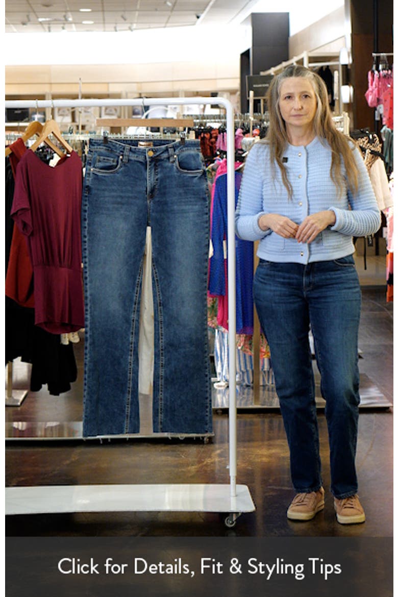 Kelly Fab Ab Raw Hem High Waist Kick Flare Jeans video