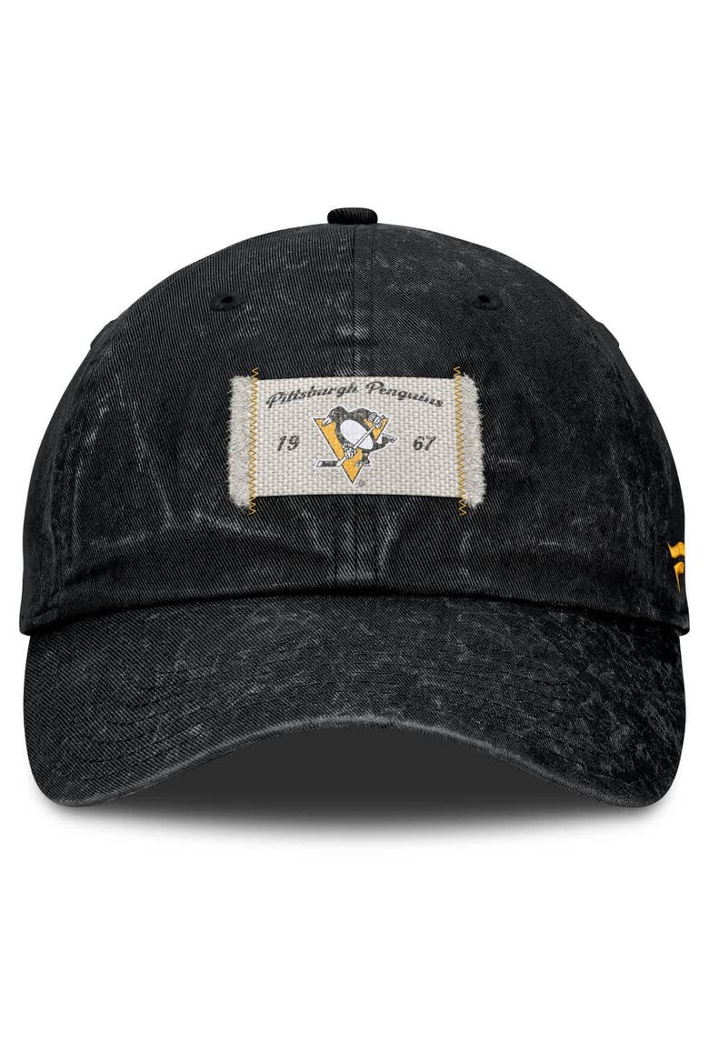Women's Fanatics Black Pittsburgh Penguins Heritage Away Game Adjustable Hat, Alternate, color, Black