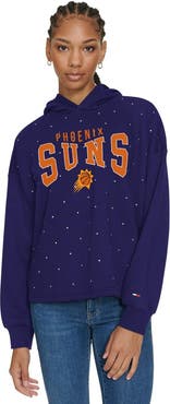 TOMMY JEANS Women's Tommy Jeans Purple Phoenix Suns Stella Cropped Pullover Hoodie
