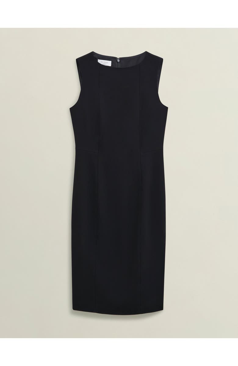 HOBBS LONDON Boat Neck Tailored Sleeved Dress, Alternate, color, Black