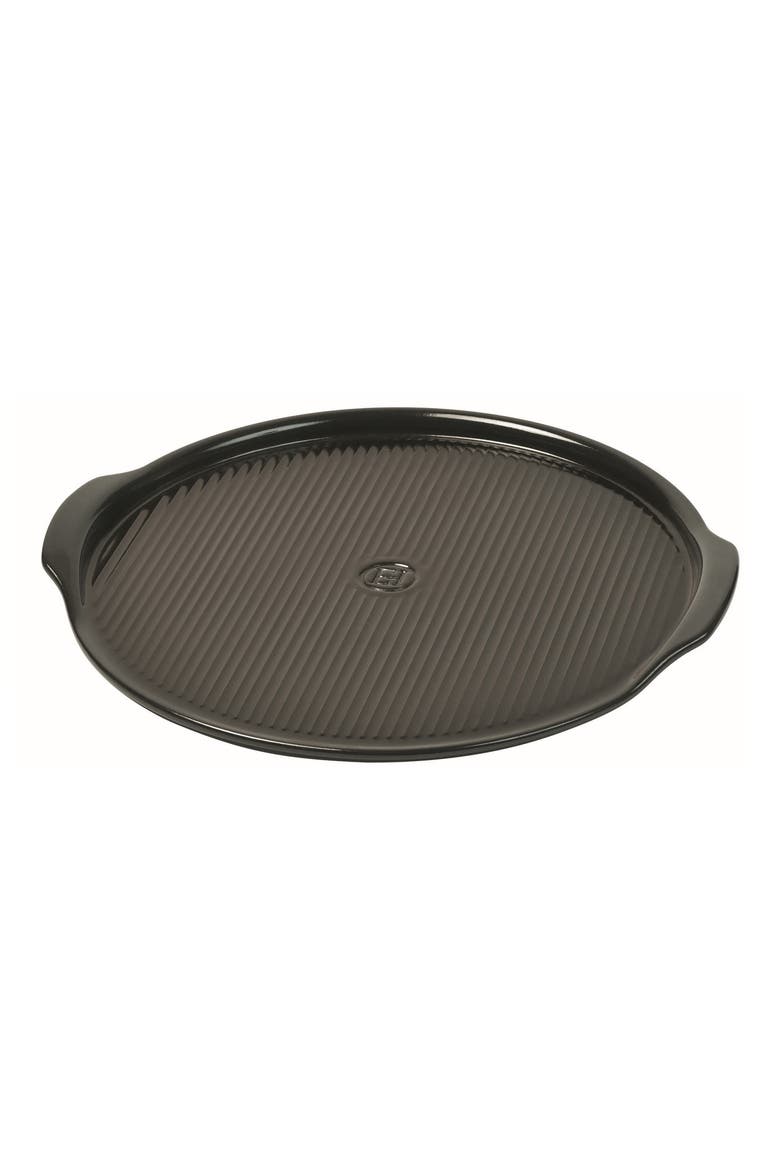 Flame Pizza Stone, 14.5", Main, color, CHARCOAL