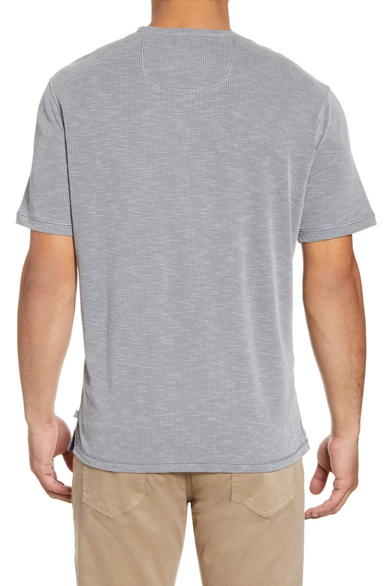 Tropicool Paradise V-Neck T-Shirt, Alternate, color, ASH GREY