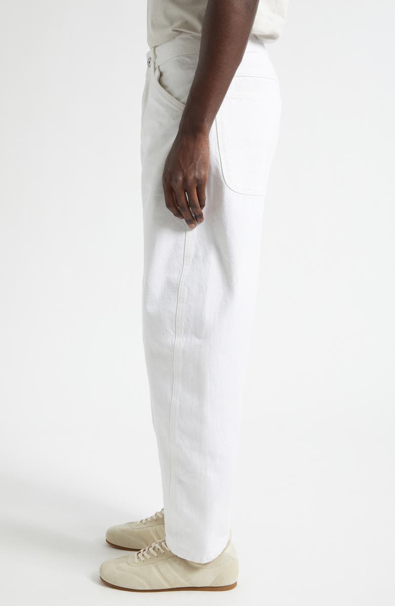 Lemaire Twisted Seam Workwear Jeans, Alternate, color, Milk