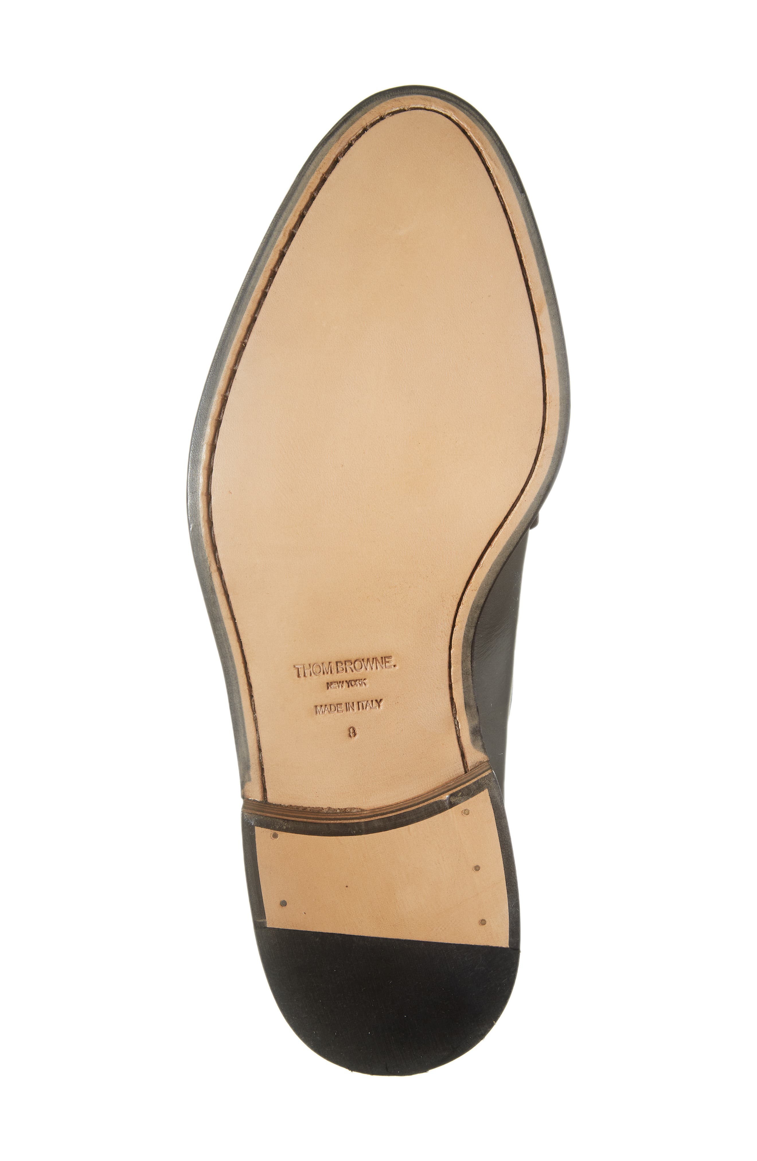 Thom Browne Varsity Penny Loafer, Alternate, color, Dark Brown