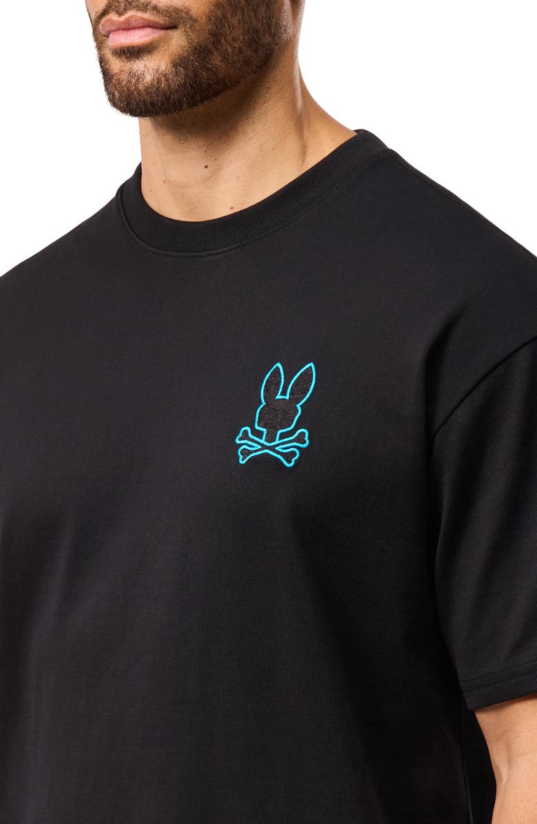 Psycho Bunny Felix Embroidered Cotton Graphic T-Shirt, Alternate, color, 