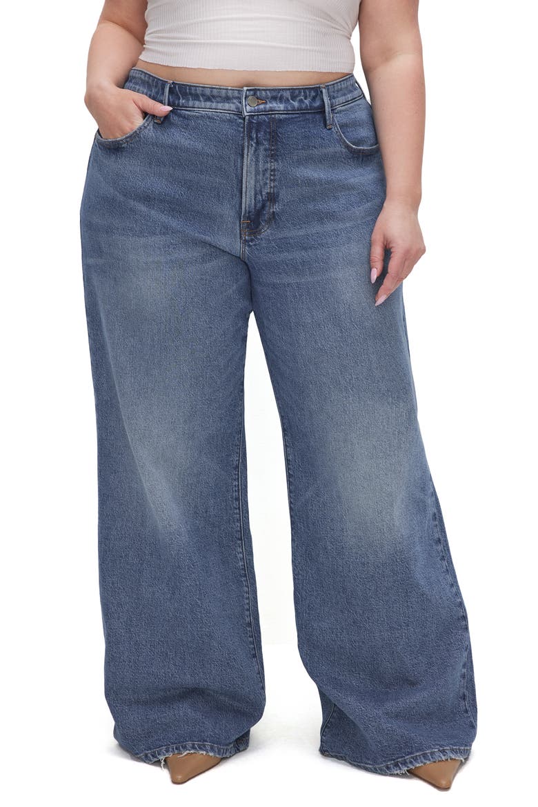 Good Ease High Waist Wide Leg Jeans, Alternate, color, INDIGO575