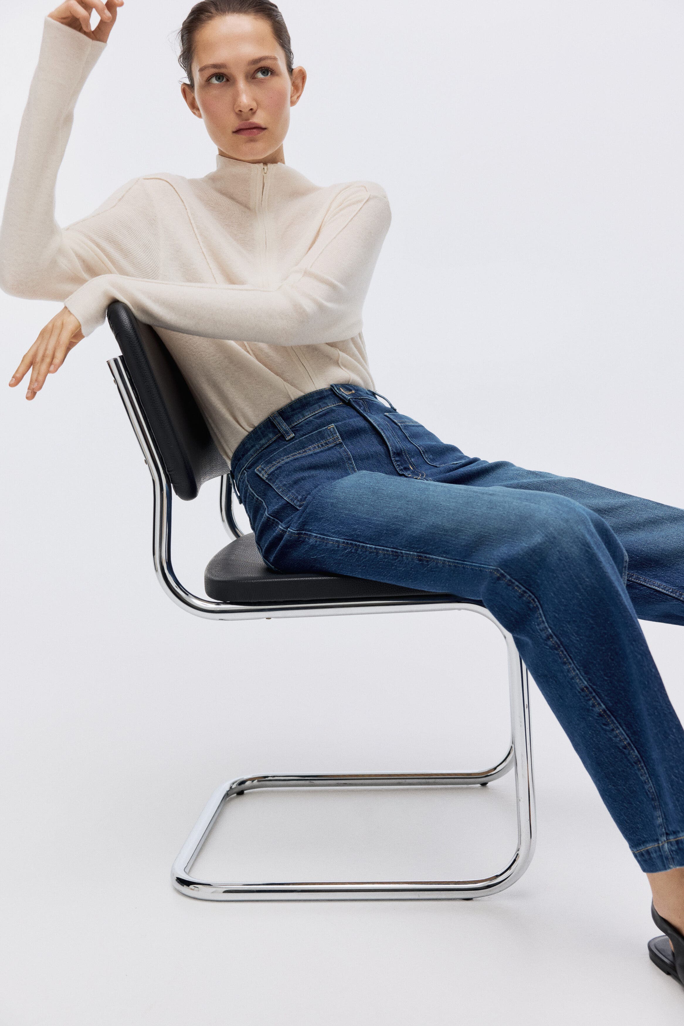 Wide High Jeans - image 4
