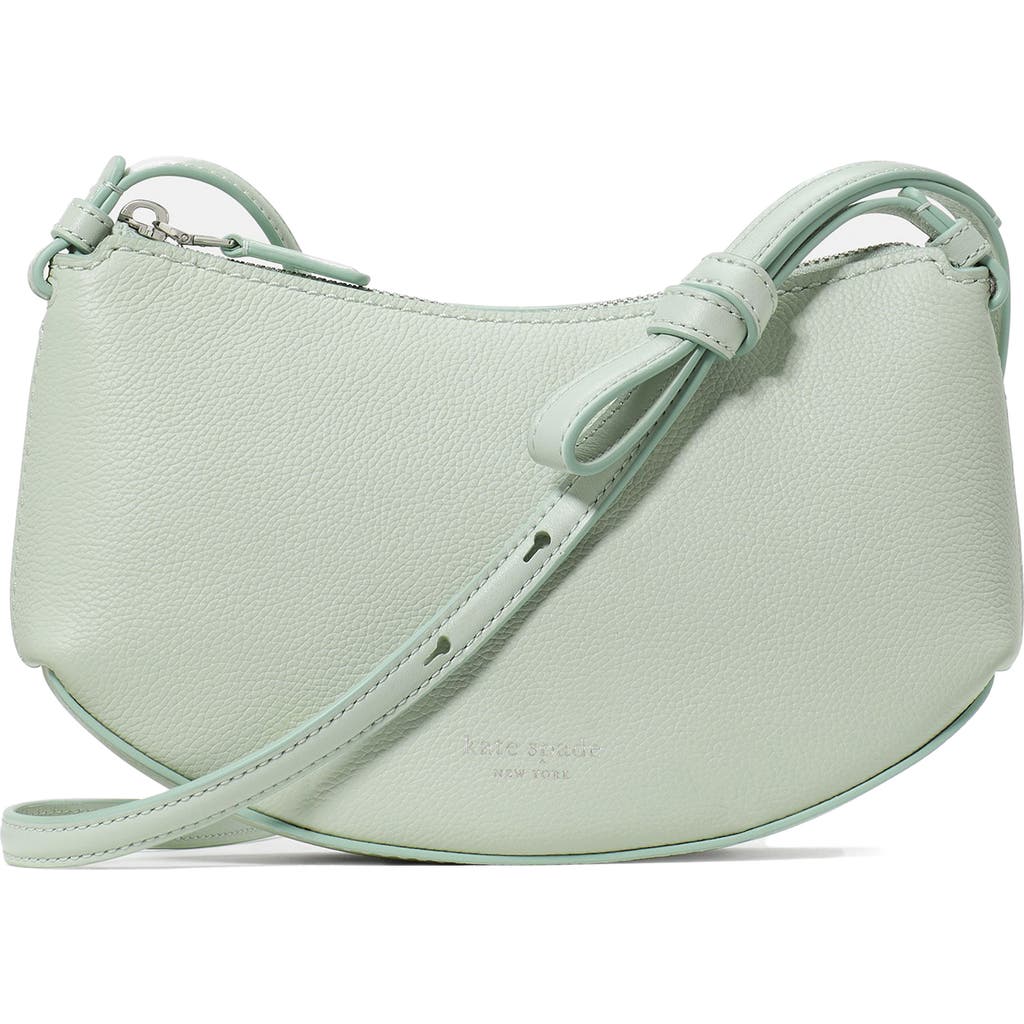 Kate Spade New York Loop Pebble Leather Crossbody Bag In Green