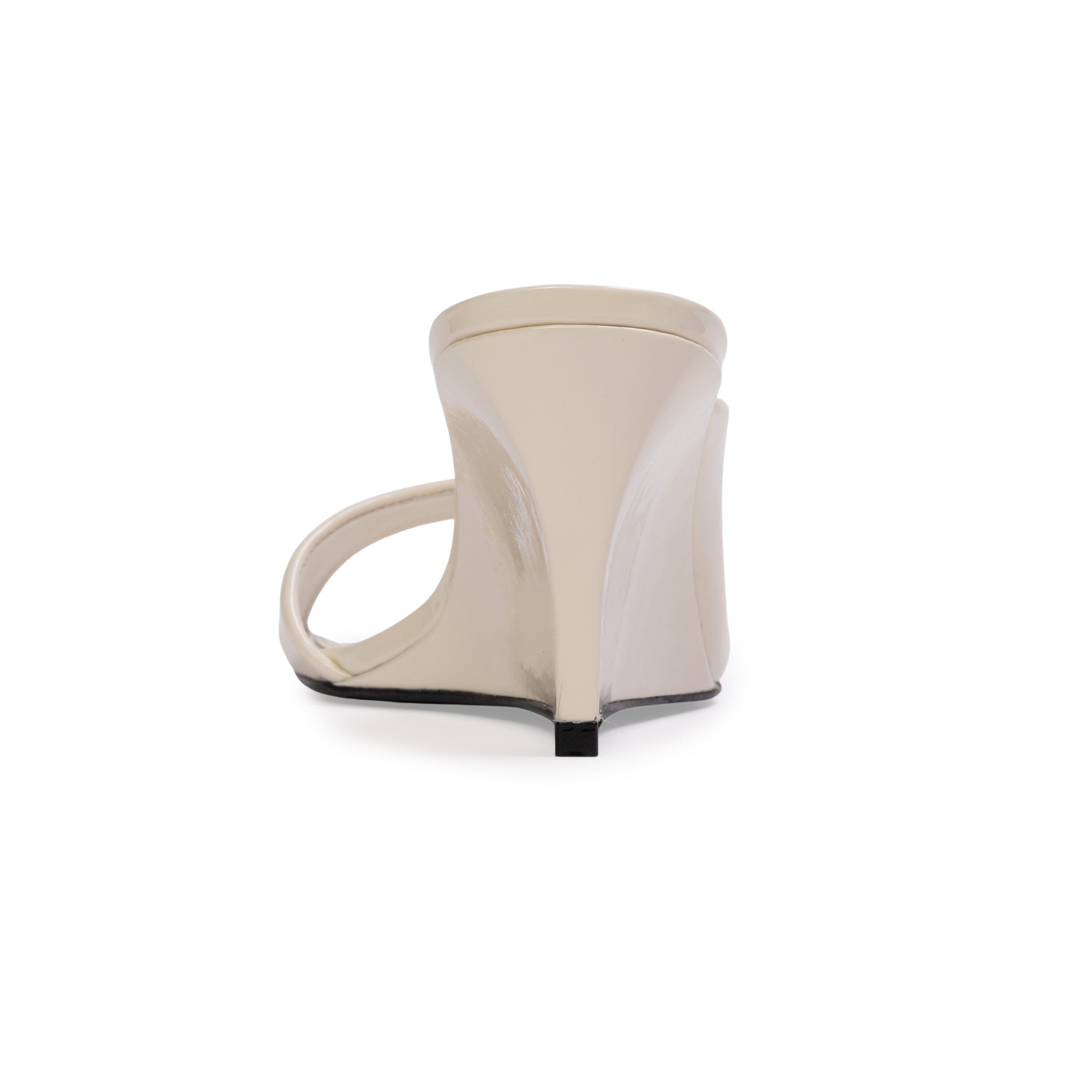 BLACK SUEDE STUDIO Arisha 70 Mule, Alternate, color, Coconut Patent Leather