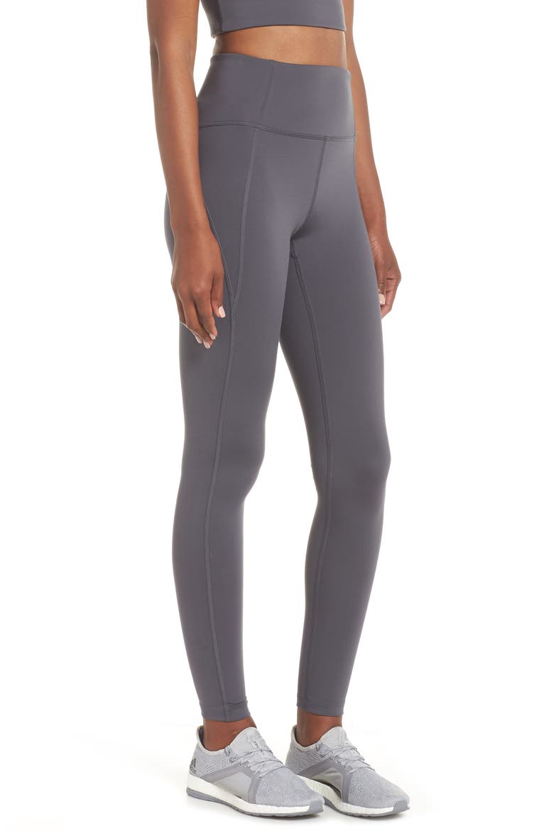 High Waist Full Length Leggings, Alternate, color, SMOKE