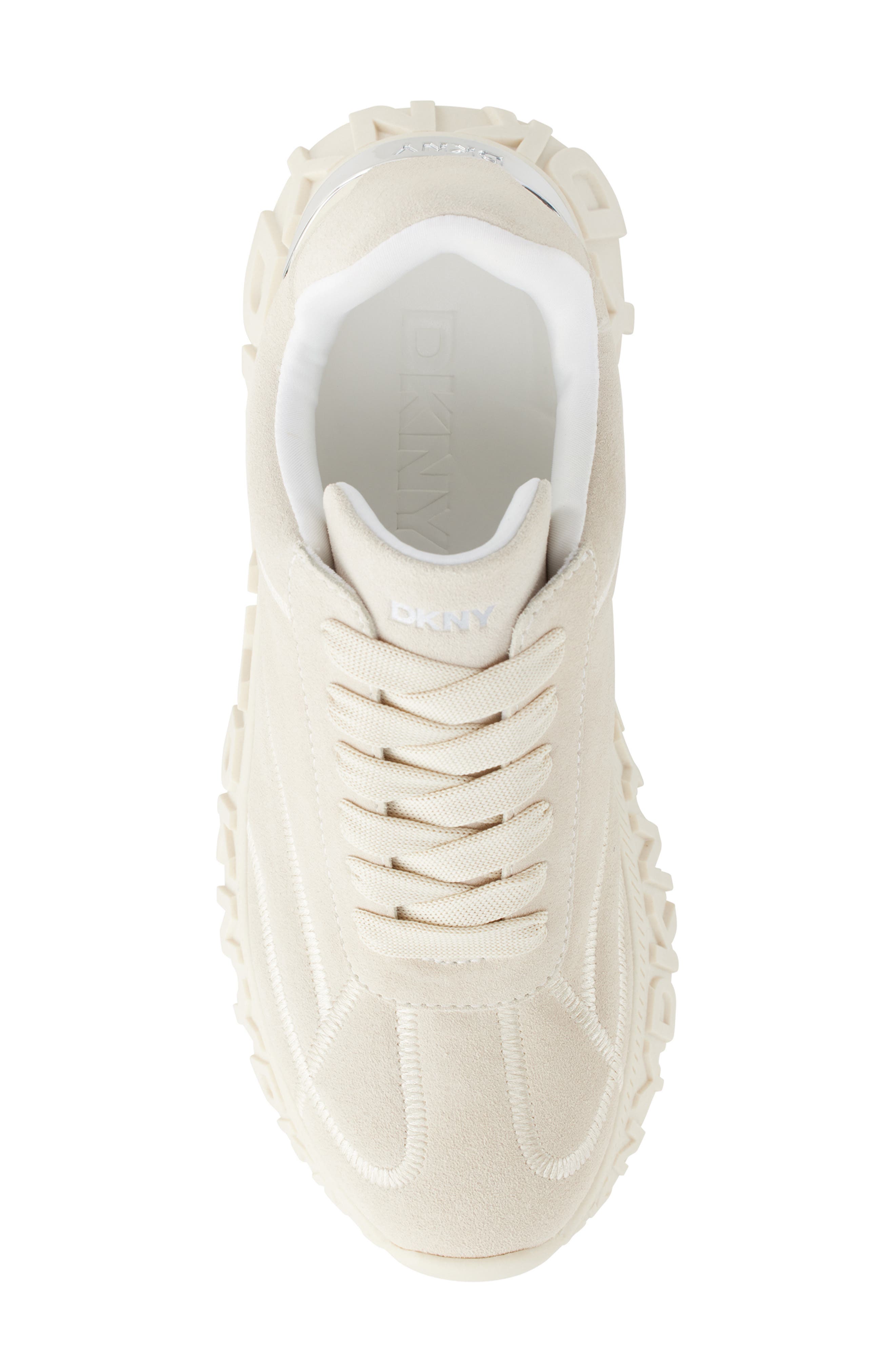 Laeoni Platform Sneaker, Alternate, color, BONE/ SILVER