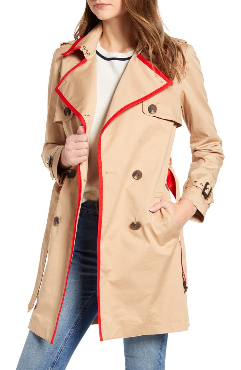 Court & Rowe Classic Stretch Cotton Trench Coat, Main, color,