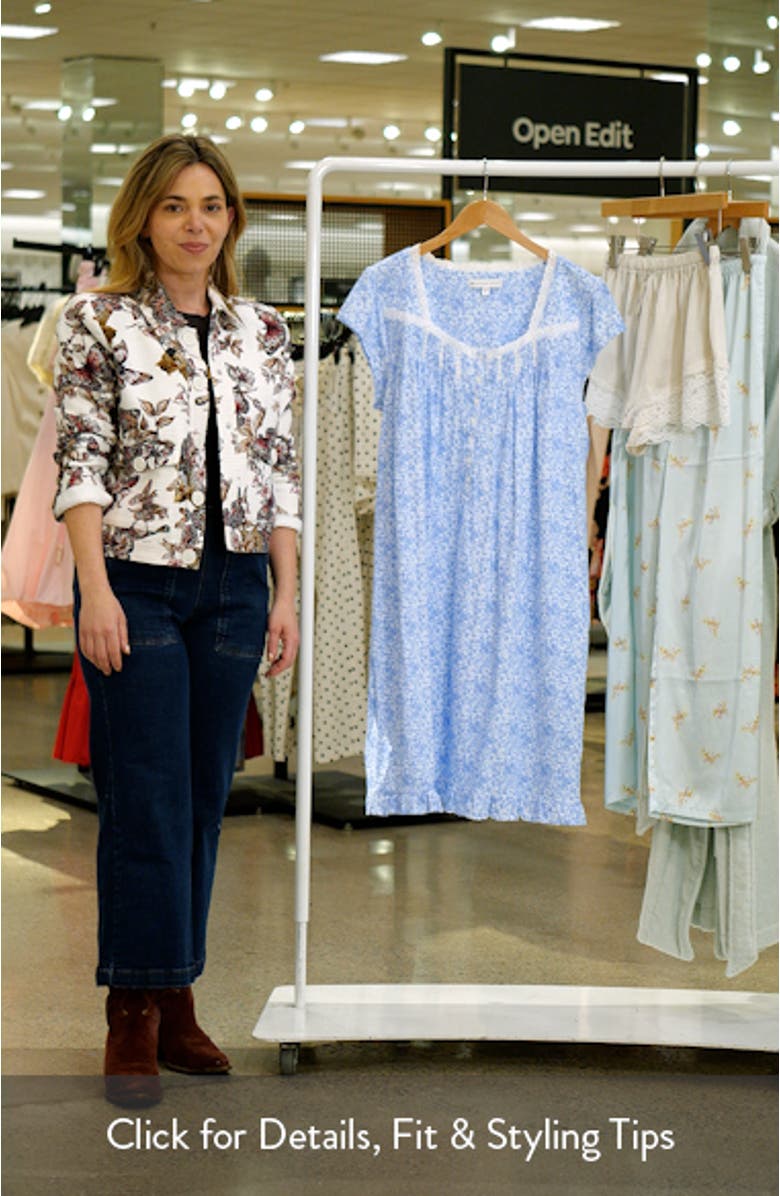Cap Sleeve Cotton Nightgown, sales video thumbnail