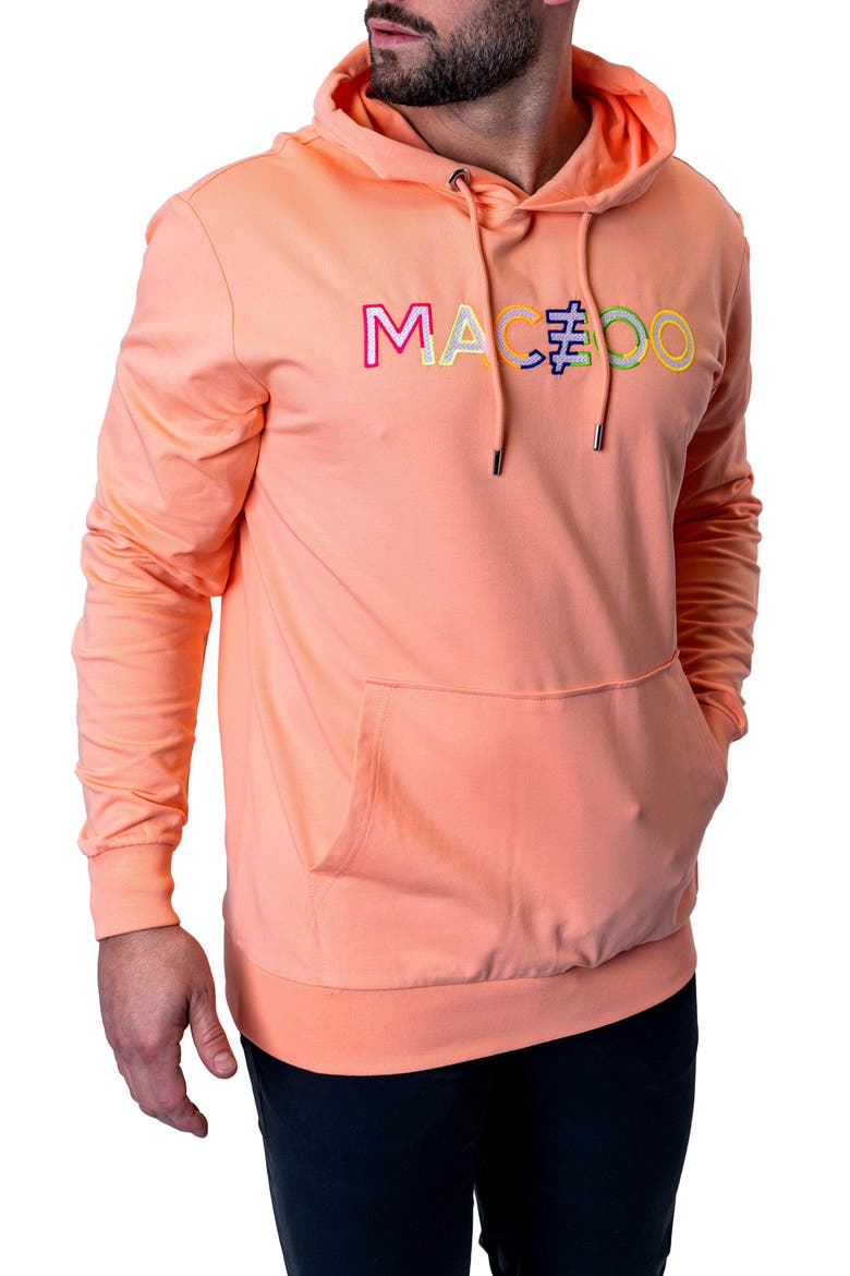 TrueColors Embroidered Logo Hoodie, Alternate, color, PINK