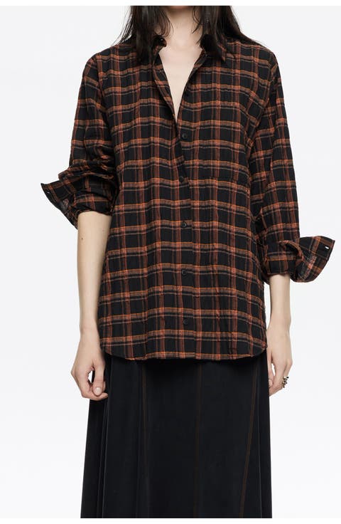 Checked Textured Shirt