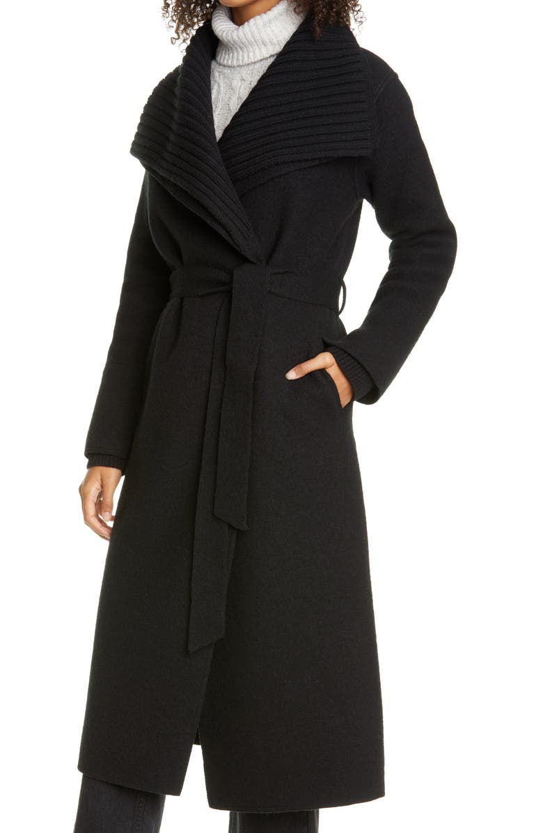 Line Maryn Wool Blend Wrap Coat, Alternate, color, 