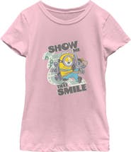 Minions & Monsters Girls Minions & Monsters Smile At the Camera T Shirt